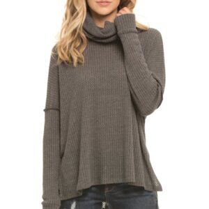 NWT Grey Cowlneck S sweater